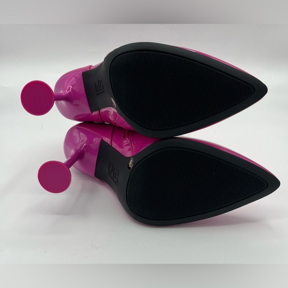 INC Womens Ibrina Patent Pull On Ankle Boots - Picture 7 of 10